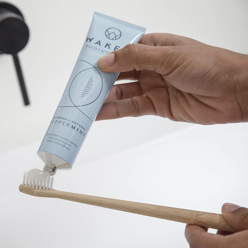 [Australia] - Waken, x1, Blue Soft Bristle Bamboo Toothbrush, Biodegradable Natural Bamboo Handle, Eco Toothbrush Soft, Eco-Friendly Dental Brushes, Bamboo Vegan Toothbrush 