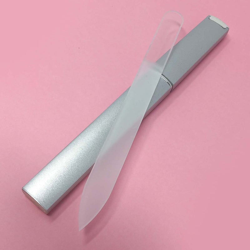 [Australia] - Glass Nail Files for Natural Nails by Bona Fide Beauty - Crystal Nail Filer Made in Czech Republic Clear 