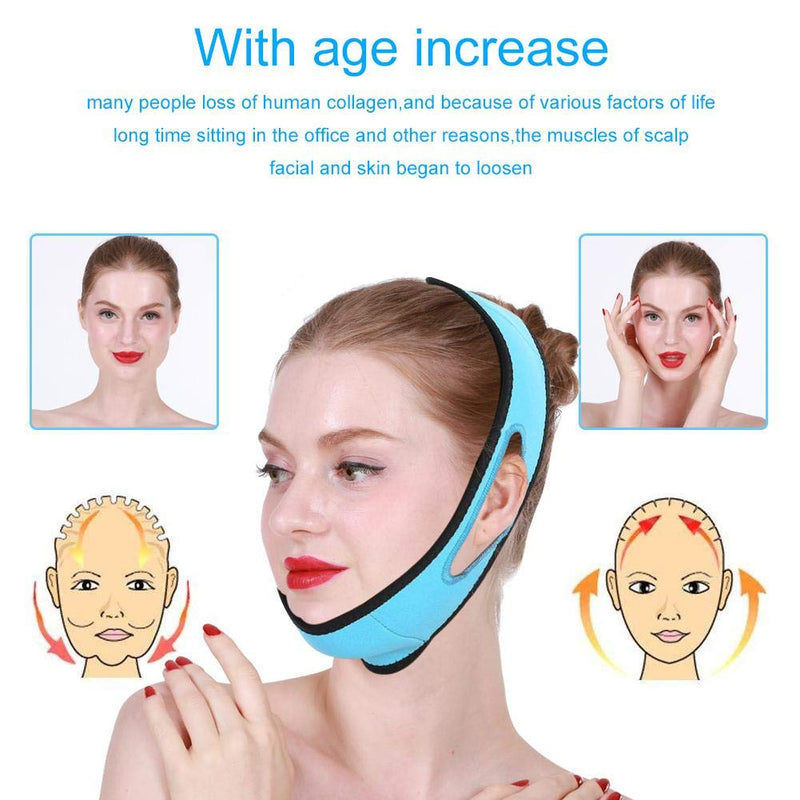 [Australia] - Adjustable Face slimming mask,V Line Mask Compression Double Chin Strap breathable V Line Lifting Mask Chin Up Face Slimming Cheek Mask For Reshape And Firm Your Face Skin 