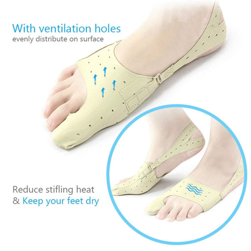 [Australia] - Bunion Corrector Relief Protector Sleeves, w/ 3 Hole Adjustable Slim Toe Straighteners Separators Corrector Brace 24h Day Night Splints Treat Pain Hallux Valgus Hammer Toe Joint Easy Wear in Shoes (S) S 
