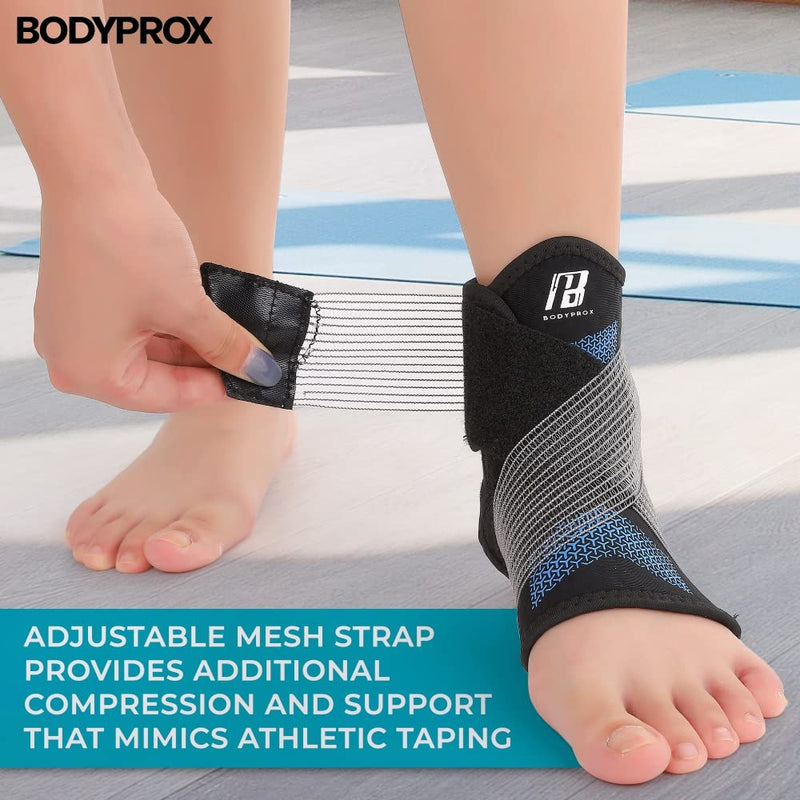 [Australia] - Ankle Brace for Women and Man, Ankle Support with Adjustable Compression Strap for Sprained Ankle, Injury Recovery and More! (Medium) Medium 