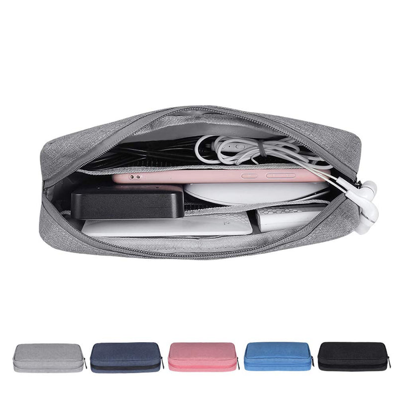 [Australia] - Universal Electronics/Accessories Soft Carrying Case Bag, Durable & Light-Weight,Suitable for Out-Going, Business, Travel and Cosmetics Kit（Navy Blue） 