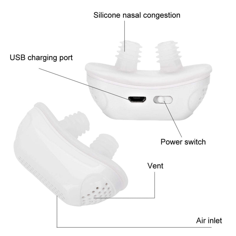 [Australia] - Anti Snoring Devices Electronic Anti Snoring Solution Devices Comfortable Sleeping Aid Device Comfortable & Professional Snore Reducing Aids(white) white 
