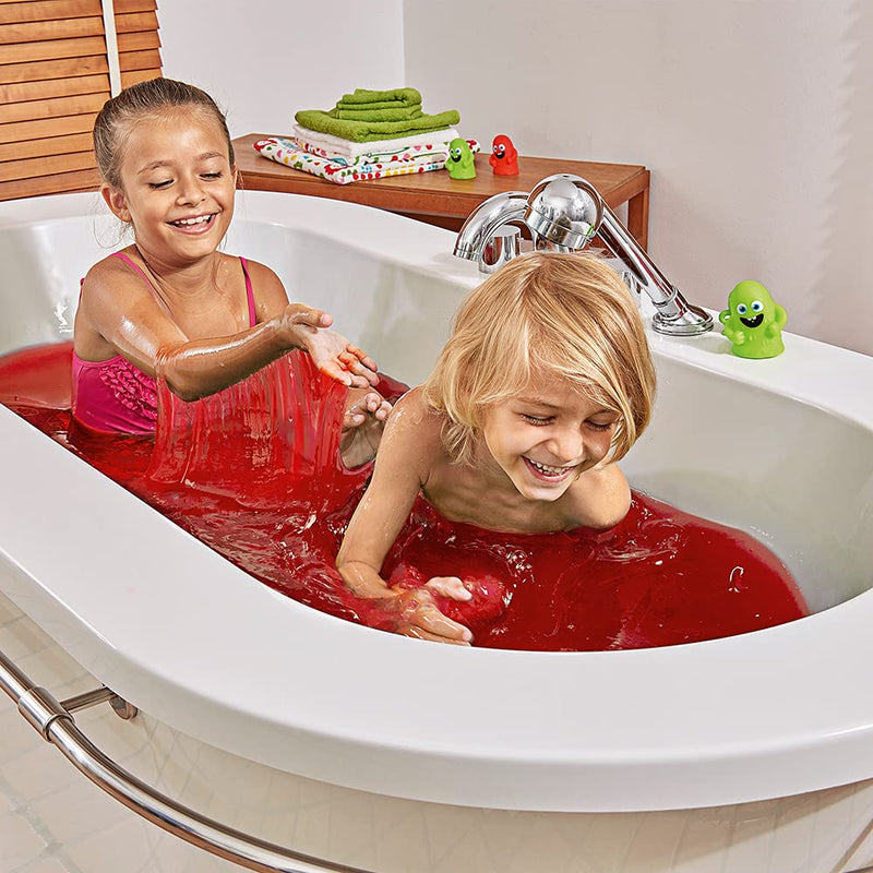 [Australia] - 3 x Slime Baff Red from Zimpli Kids, Turns water into gooey, colourful slime, Make your own Science Experiment Children’s Sensory Kit, Bath Toys for Boys and Girls 
