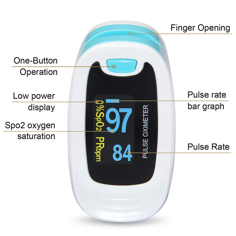 [Australia] - CONTEC CMS50NA Pulse Oximeter SpO2 and PR Value Waveform Blood Oxygen Neck/Wrist Corda 
