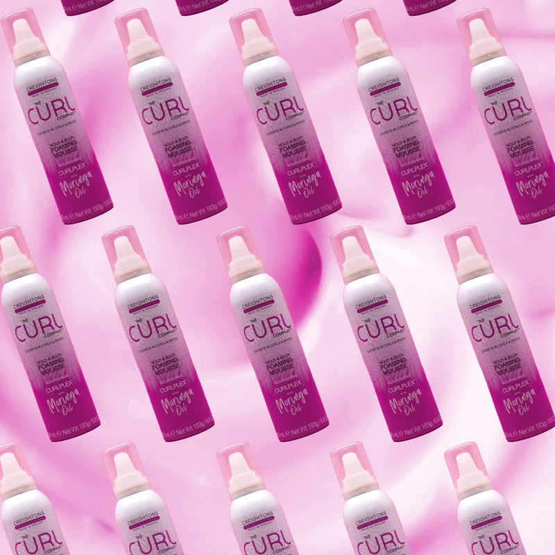 [Australia] - The Curl Company Hold and Body Foaming Mousse (200 ml) - Defines Curls and Waves, Eliminates Frizz and Smoothes Unruly Flyways; Professionally Formulated with Curplex and Nourishing Moringa Oil 