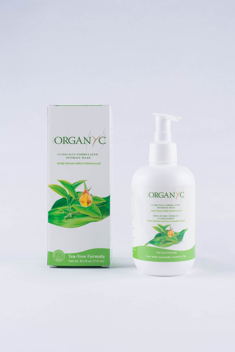 [Australia] - Organyc - Feminine Intimate Wash for Sensitive Skin - Free from Chlorine, Parabens, SLSSLES, and Synthetic Perfumes - 8.5 Fl Oz with Chamomile +Tea-Tree + Lavender 