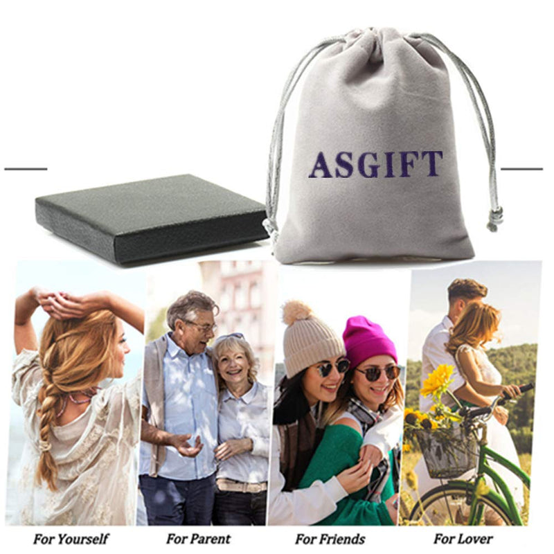 [Australia] - ASGIFT Unique Gifts for Men Women, Black Obsidian Charms Necklace, Healing Crystal Stone Pendant Bagua 