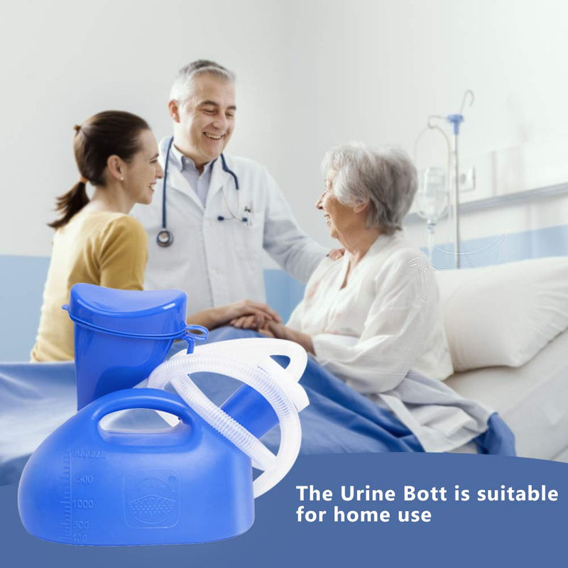 [Australia] - OOCOME Urine Bottles for Men & Women, Unisex Urinal Bottle Portable Travel Urinal Bottles Leakproof 2000ml Camping Toilets for Adults Upgrade-blue 