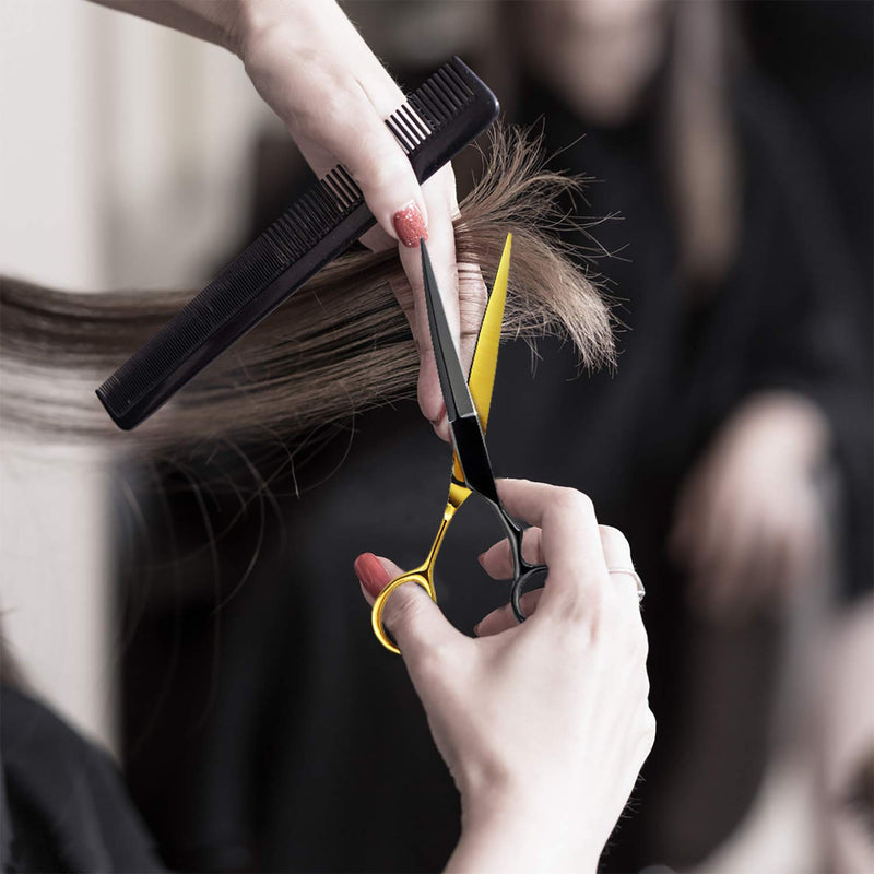 [Australia] - Hair Cutting Scissors Hair Shears- Fcysy 5.5” Professional Barber Sharp 440C Steel Hair Scissors Hairdressing Shears Sizzors Sheers Scissors Hair for Women Men Hair Cutting Shear 
