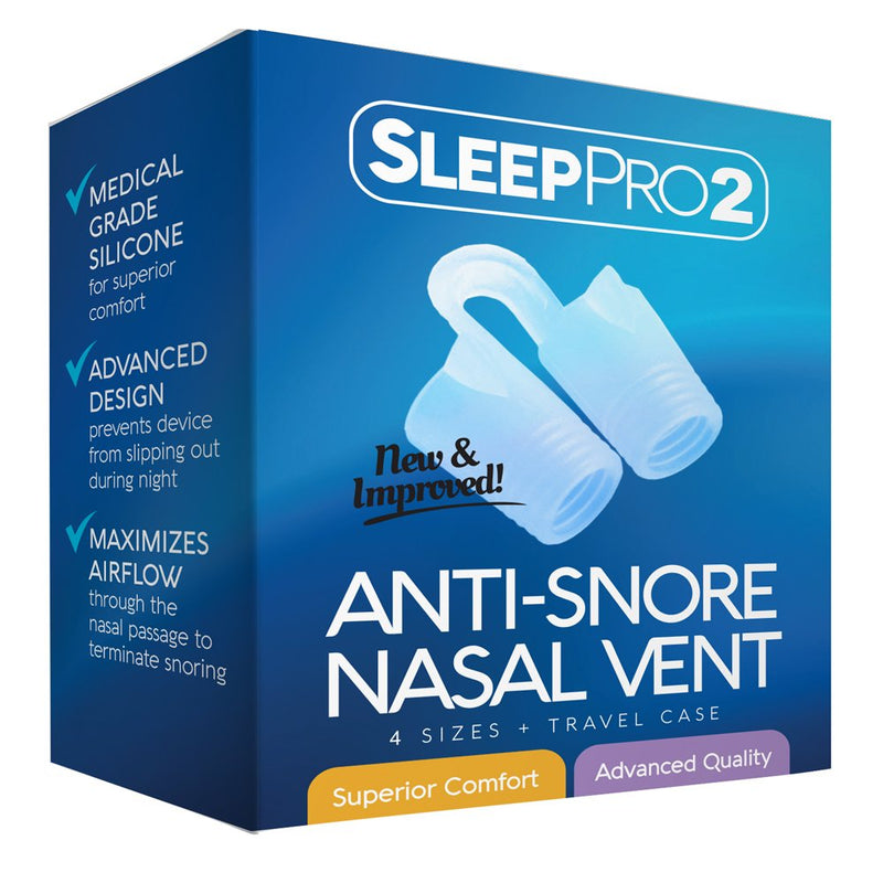 [Australia] - SleepPro Anti Snoring Solution Devices - 4 Snore Stopper Nose Vents - Anti-Snore Nasal Dilators - Stop Snoring Sleep Aid to Ease Nighttime Breathing (4 Sizes) 