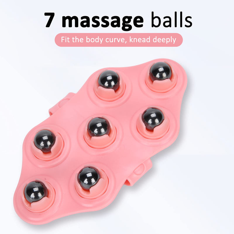 [Australia] - Portable Roller Ball Massage, Glove Muscle Relax Slimming Magnetic Bead Body Massager, Hand Held Massager for Muscle Back Neck Joint Foot Shoulder Leg Pain Relief 