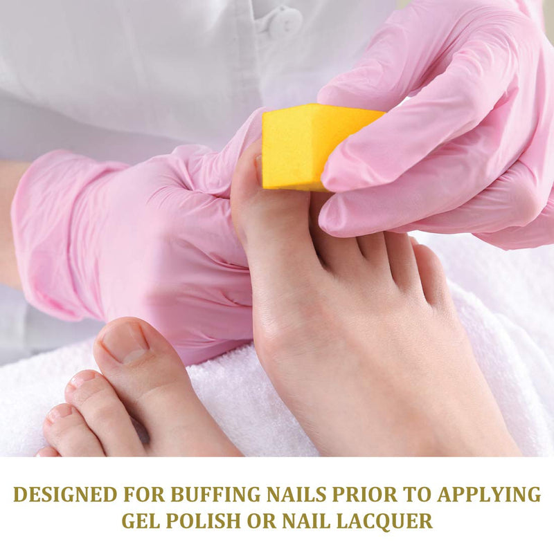 [Australia] - ForPro Ultra Gold Buffing Block, 240 Grit, Four-Sided Manicure & Pedicure Nail Buffer, 3.75” L x 1” W x 1” H, 20-Count 20 Count (Pack of 1) 