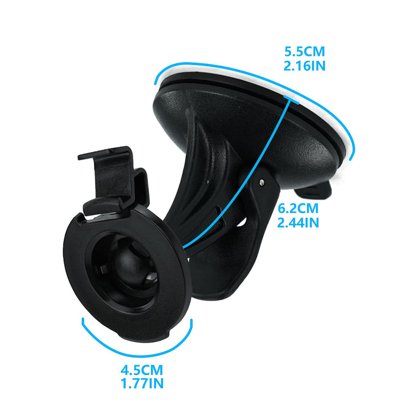 [Australia] - EKIND Car Windscreen Windshield Suction Cup Mount Holder Cradle Compatible for Garmin GPS Nuvi 52(Nuvi 42 42LM 44 44LM 52 52LM 54 55 65 2457LMT 2497LMT 2577LT 2597LM 2597LMT 2558LMTHD 2598LMTHD) Black 