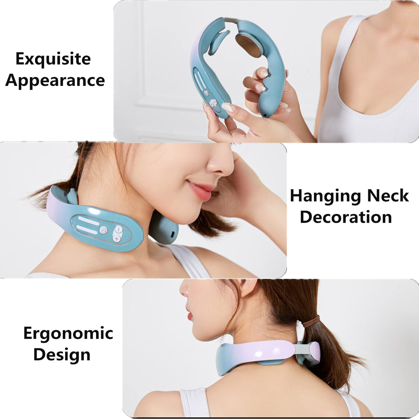 EMS Neck Acupoints Lymphvity Massager Device