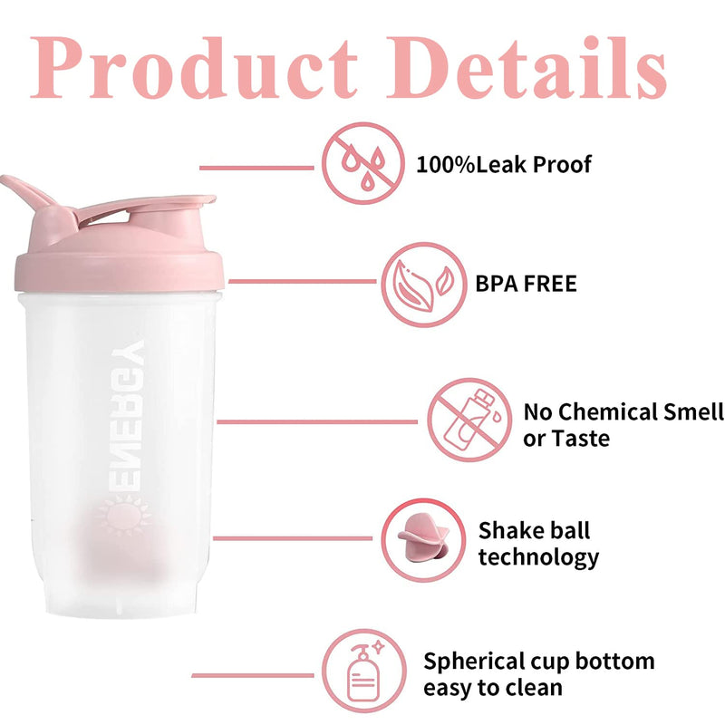 [Australia] - Protein Shaker Cup Sports Supplements Shakers with Mixer Ball Fitness Milkshake Portable Workout Water Cup 500 ml-Blue Blue 