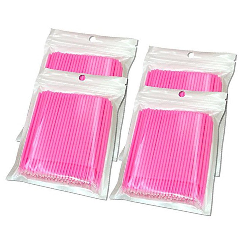 [Australia] - GoWorth 500Pcs Durable Micro Disposable Eyelash Extension Individual Applicators Mascara Brush for Make up and Clean and Compatible and Eyelash Dedicated 500 pink 