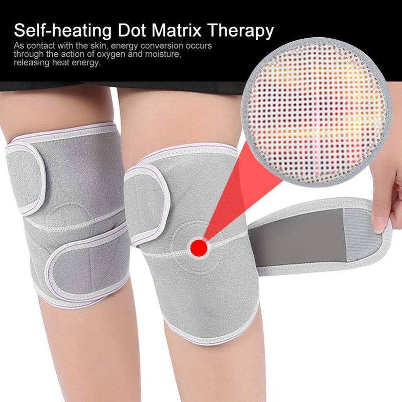 [Australia] - Self-Heating Magnetic Knee Wrap Brace, Knee Support Soft Compress Pad for Relief Arthritis Pain Joint Injury Recovery Warm Joint Relief Pain Knee 