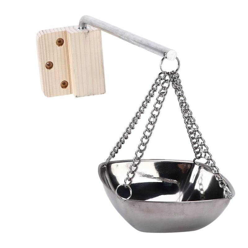 [Australia] - MOUMOUTEN Sauna Aroma Bowl, Stainless Steel SPa Essential Oil Bowl with Wood Plate and Screws, Aromatherapy Oil Cup Sauna Suitable for Traditional Sauna 