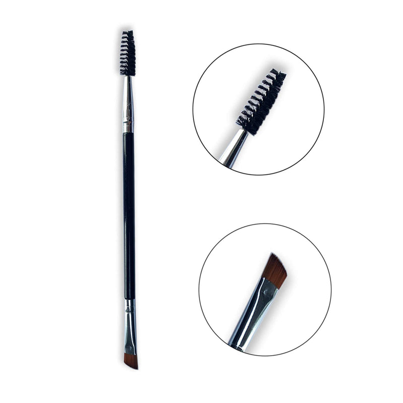 [Australia] - Duo Eye brow Brush, Angled Eyebrow Brush and Spoolie Brush, Eyelash Comb Eyebrow Brush Tool (1 Pcs) 1 Pcs 