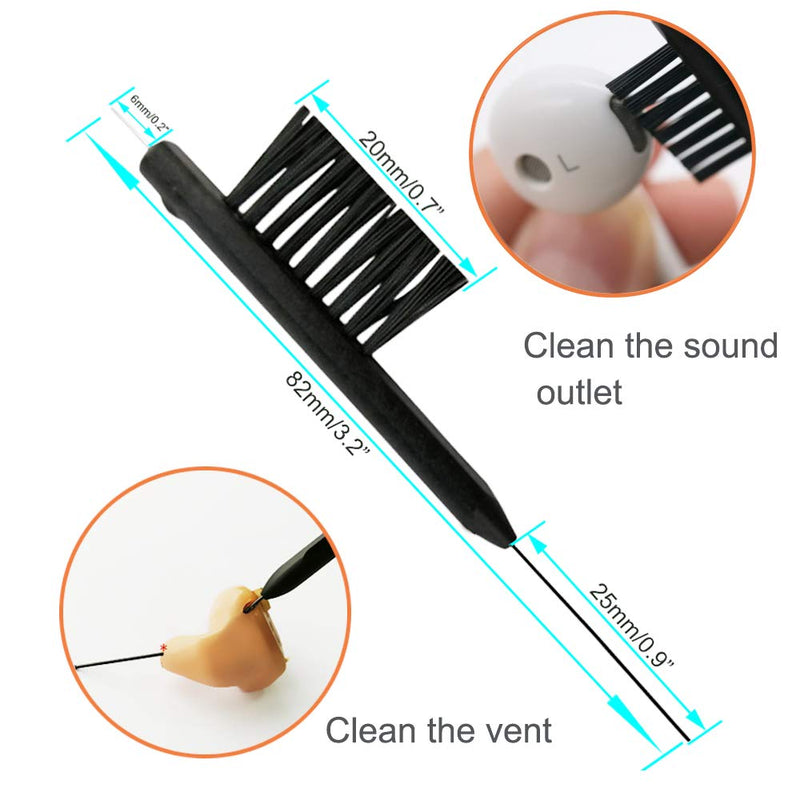 [Australia] - 8 pieces hearing aid amplifier cleaning tools, earbuds/Headphones/Airpods cleaner brush kits with case 