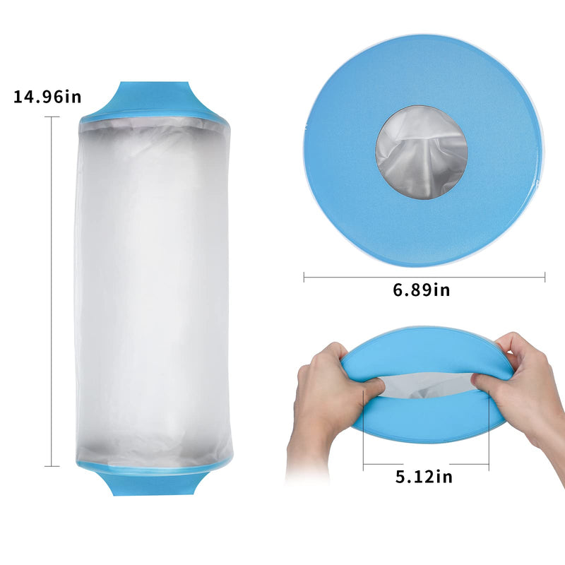 [Australia] - SUPERNIGHT Waterproof Cast Cover for Shower, PICC Line Covers for Knee, Watertight Reusable Cast Protector for Leg Surgeries Wound Bandage Adult Knee 