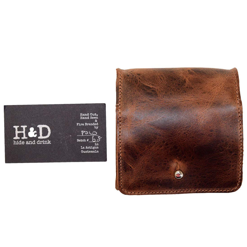 [Australia] - Hide & Drink, Leather Jewelry Pouch, Mini Travel Size Box, Rings & Precious Articles Storage Organizer, Groom & Bridesmaid Wedding Gifts, Handmade :: Bourbon Brown 
