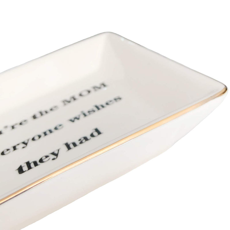 [Australia] - HOME SMILE Mother Birthday Thanksgiving Day Gifts Ring Trinket Dish-You're The Mom Everyone Wishes They Had 