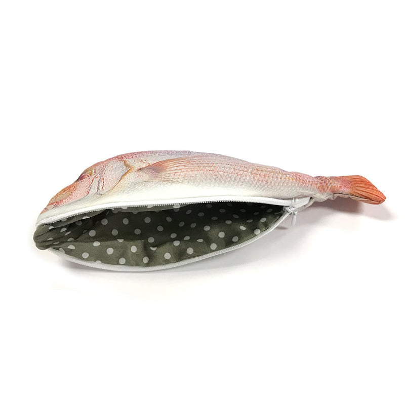 [Australia] - allydrew Fish Novelty Pouch for Stationery Tools and Cosmetics, Fish Shaped Clutch, Pink Fish 