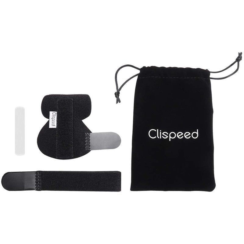 [Australia] - Clispeed Finger Splint,Splint for Trigger Finger,Trigger Finger Splint Built-in Aluminium Support Adjustable Brace for Pain Relief (Black) 