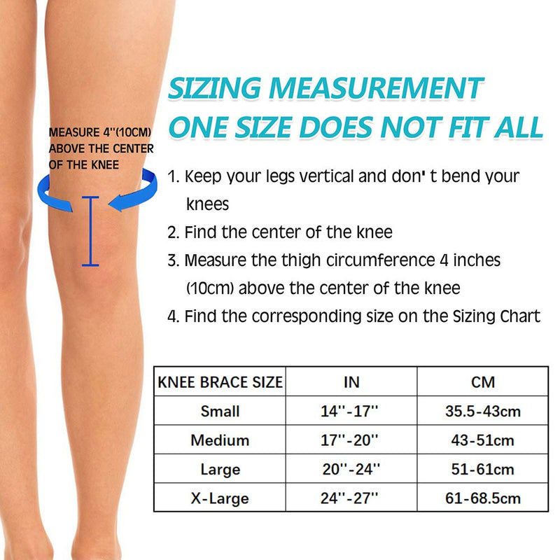 [Australia] - DOUFURT Knee Brace with Side Stabilizers for Meniscus Tear Knee Pain ACL MCL Injury Recovery Adjustable Knee Support for Men and Women Medium (Pack of 1) 