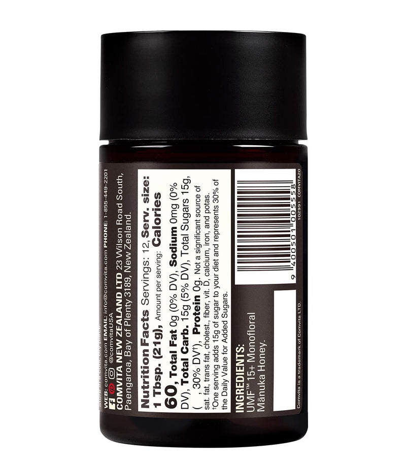 [Australia] - Comvita Certified UMF 15+ (MGO 514+) New Zealand's #1 Raw Manuka Honey, Superfood Premium Grade, Non-GMO, 8.8 Oz 