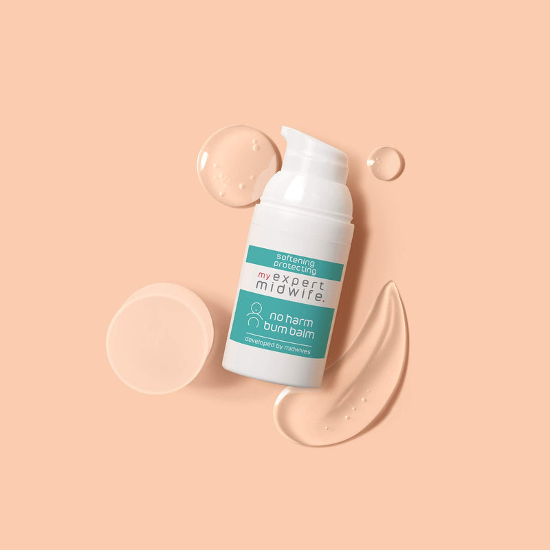 [Australia] - My Expert Midwife No Harm Bum Balm 99.9% Naturally Derived Baby Bottom Balm, to protect and help recovery from nappy rash, gentle, moisturising serum, hygienic pump. Suitable for Newborn babies - 30ml 30 ml (Pack of 1) 30.0 