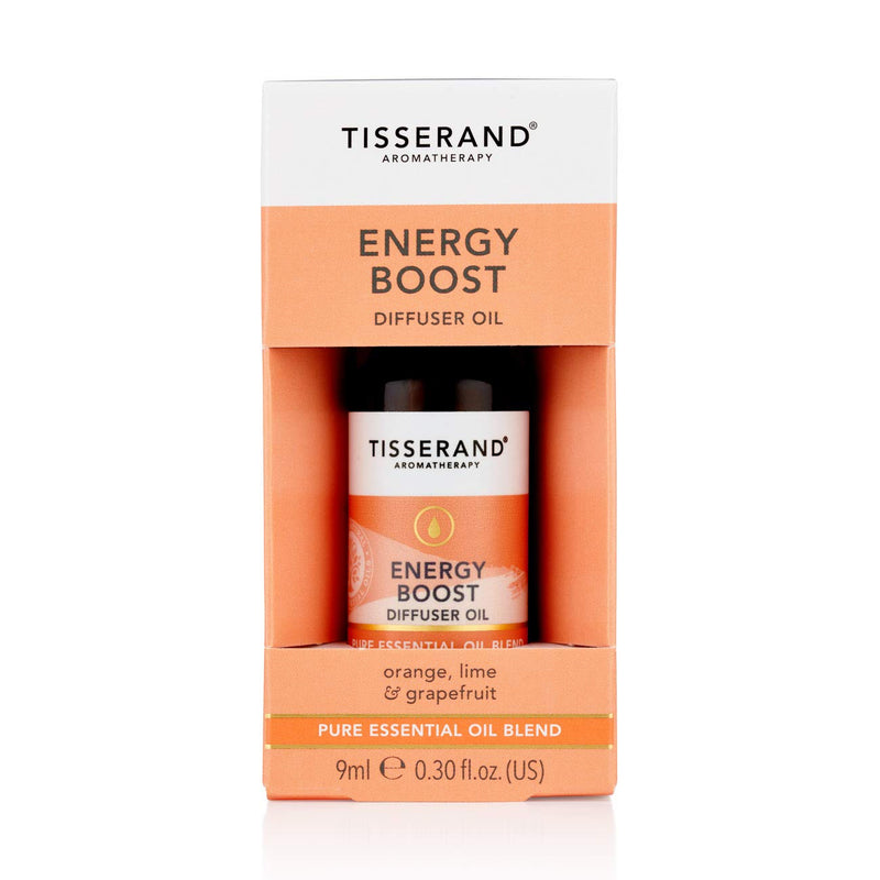 [Australia] - Tisserand Aromatherapy - Energy Boost - Aromatherapy Diffuser Oil - Orange, Lime and Grapefruit Essential Oil - 100% Natural Pure Essential Oils - 9ml 