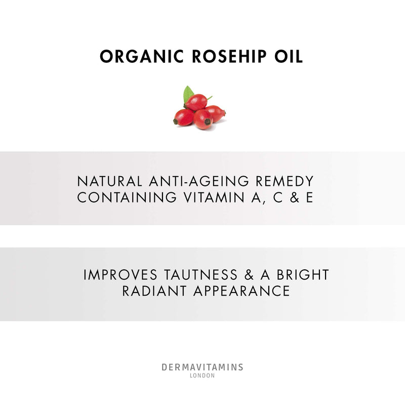 [Australia] - DermaVitamins 100% Organic Cold-Pressed Rose Hip Oil (100ml) 100 ml 