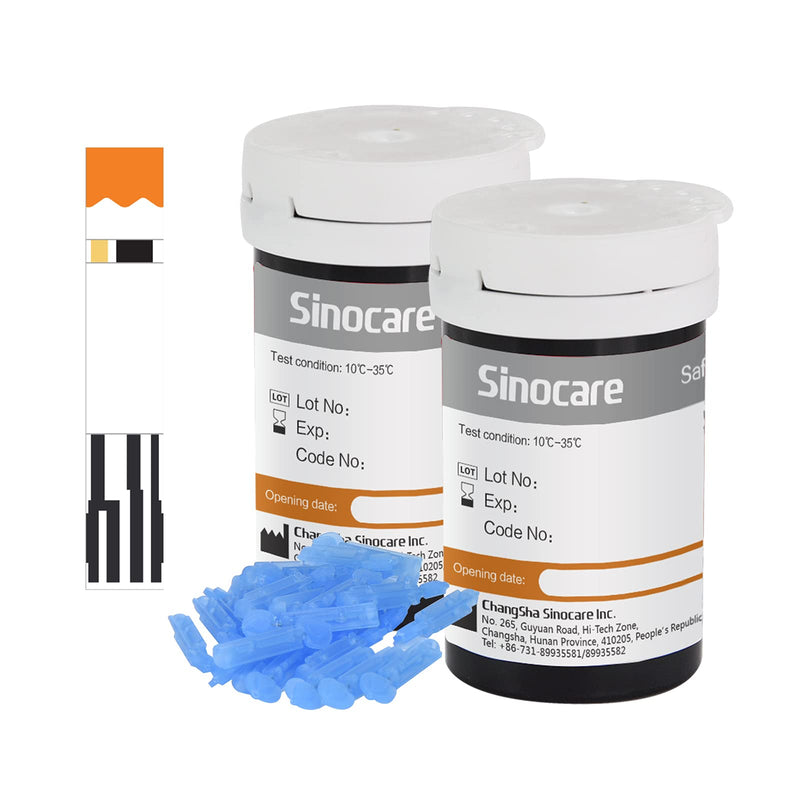 [Australia] - sinocare Safe AQ UG Uric Acid Test Strips 50 pcs, Only for sinocare Safe AQ UG Blood Glucose & Uric Acid Monitor safe AQ UG uric acid test strips × 50 