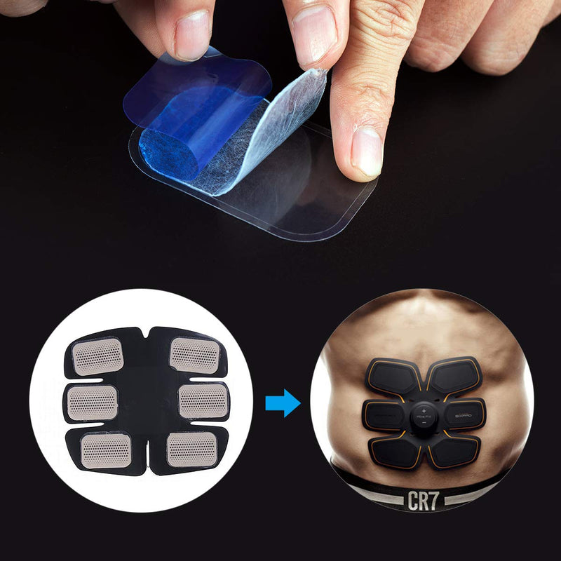 [Australia] - C100AE 60PCS EMS Gel Pads, EMS ABS Replacement Pads,Electrodes Gel Replacement Pads, EMS Trainer Gel Pads for Abs Toner, ABS Stimulator, Abdominal Muscle Trainer Accessories 