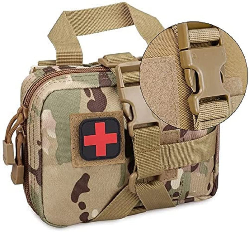 [Australia] - First Aid Kit Car Survival Kit for Outdoor Travel Medical Multipurpose Waist Bag Military Accessories (Camouflage) Camo 