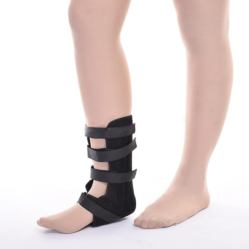 [Australia] - HSManLian Ankle Stabilizer Adjustable Ankle Brace for Exercise Protection Tendon Sprain Injury Recovery Black One Size 