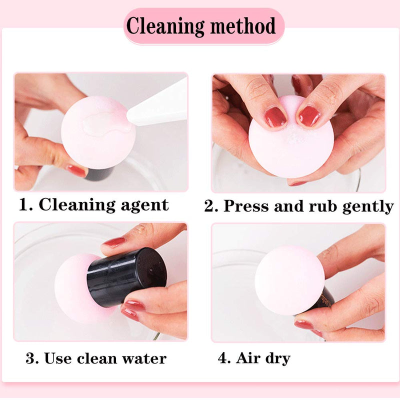 [Australia] - BESTLA 3pcs Mushroom Makeup Sponge Cosmetic Blender Puff Latex Free Facial Sponge 