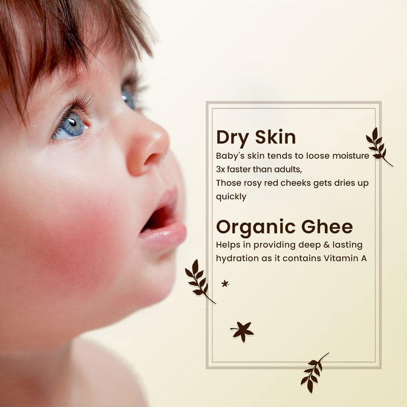 [Australia] - Blue Nectar Ayurvedic Baby Oil with Organic Ghee, 100% Natural Baby Massage Oil With Coconut Oil & Olive Oil ( 200ml) 