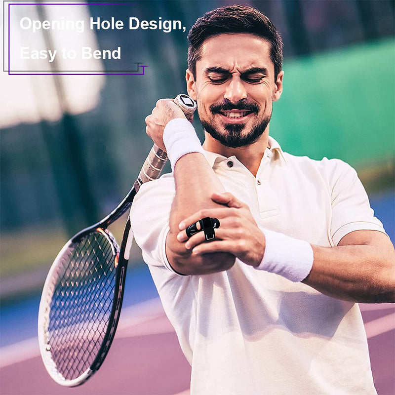 [Australia] - Mezeic Finger Splint Finger Support Adjustable Elastic Compression Finger Sleeves Finger Brace Relieve Joint Pain Finger Guard Sport Finger Protector for Basketball Volleyball Tennis Baseball Large 