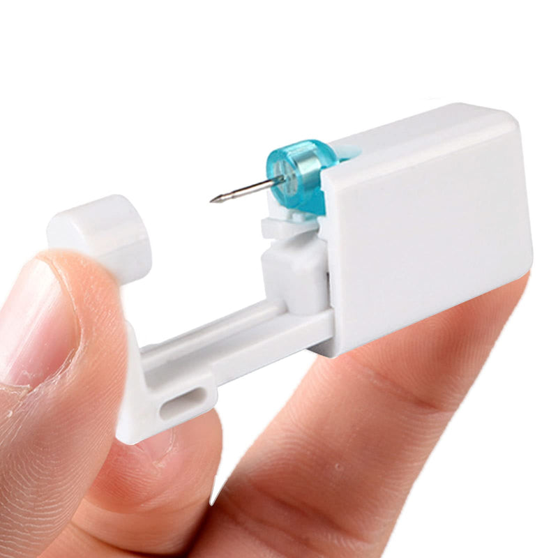 [Australia] - 8 Pack Disposable Ear Piercing Gun, DKDDSSS Ear Piercing Kit Safety Asepsis Piercing Tool With Ear Studs For Girls Women Men(White) 