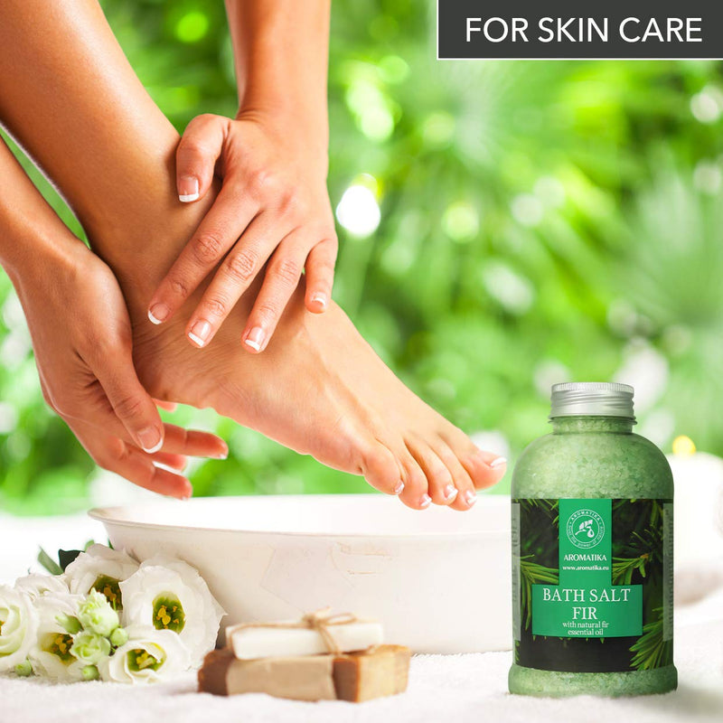 [Australia] - Pine Bath Salt w/ Natural Fir Essential Oil 600g - Natural Bath Sea Salts - Coniferous Salts - Best for Bath - Good Sleep - Relaxing - Body Care - Beauty - Aromatherapy 