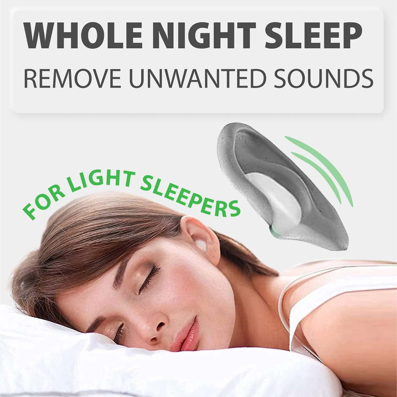 [Australia] - PQ Wax Ear Plugs for Sleep - 6 Silicone Wax Earplugs for Sleeping and Swimming - Gel Ear Plugs for Noise Cancelling & Ear Protection - Sleeping Earplugs with Sound Blocking Level of 32 Db (6-Pillows) 