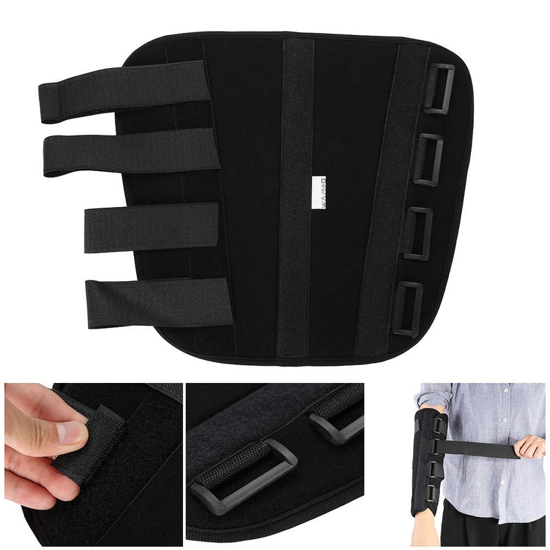 [Australia] - Weohoviy Elbow Brace, Night Elbow Sleep Support Breathable Splints for Cubital Tunnel Syndrome,Tendonitis,Ulnar Nerve,Tennis,Fits for Men and Women(S), Black S 