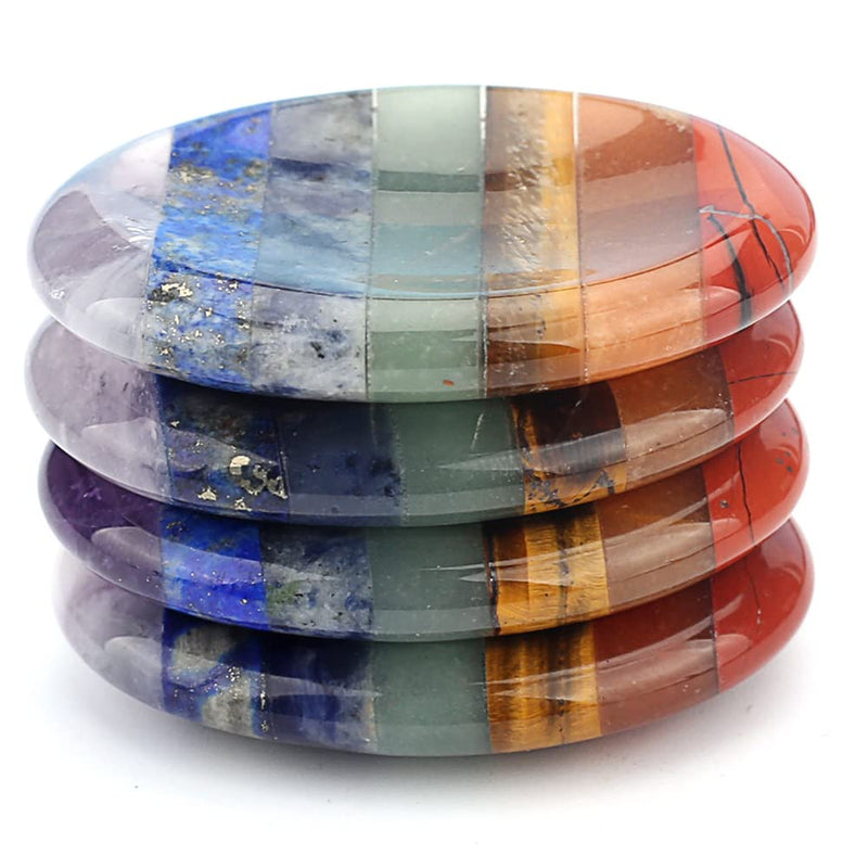 [Australia] - Worry Stones Thumb Anxiety Stones Crystal Thumb Worry Stones Pocket Palm Stones Stress Relief Reiki Healing Meditation （Random Pattern） 