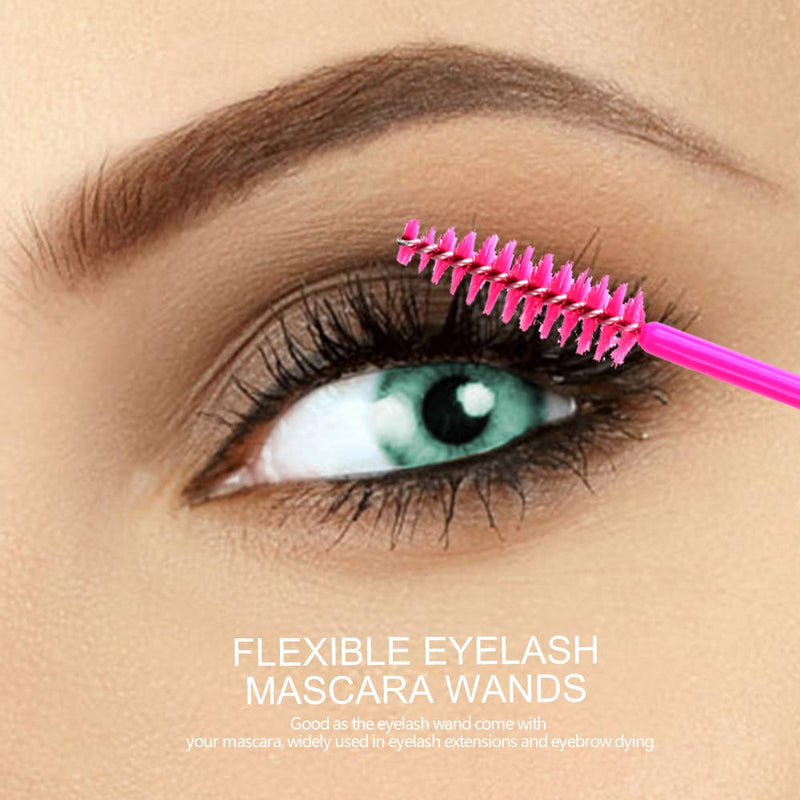 [Australia] - Teenitor Disposable Mascara Wands And Lip Applicators, 200 Pcs Makeup Applicators Lipstick Tester Eye Lash Brushes Wands Eyelash Spoolie 