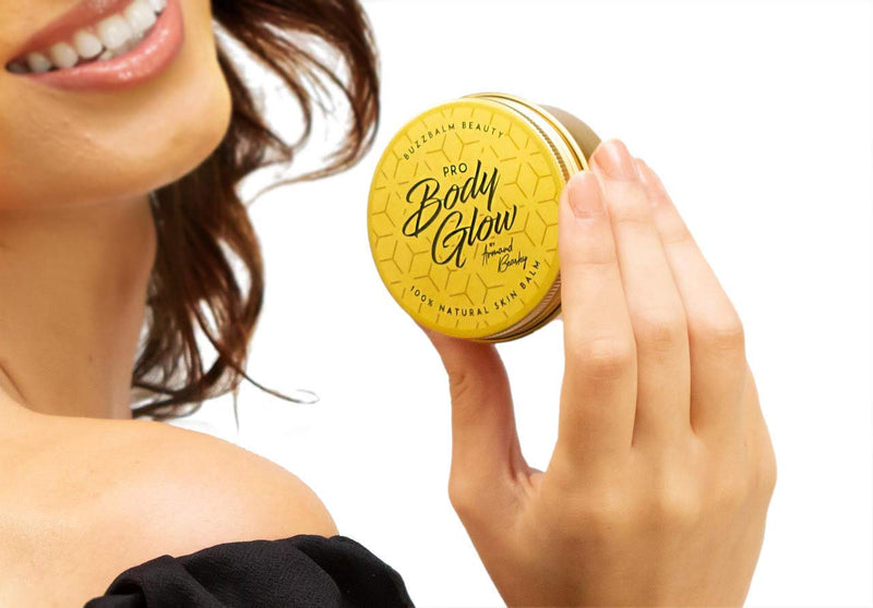 [Australia] - Pro Body Glow Body Balm - Moisturising High Shine Skin Balm and Beauty Balm Loved by Celebrities - Unique Beauty Gifts for Women Men by Armand Beasley Natural Body Makeup (3oz, 85g) 