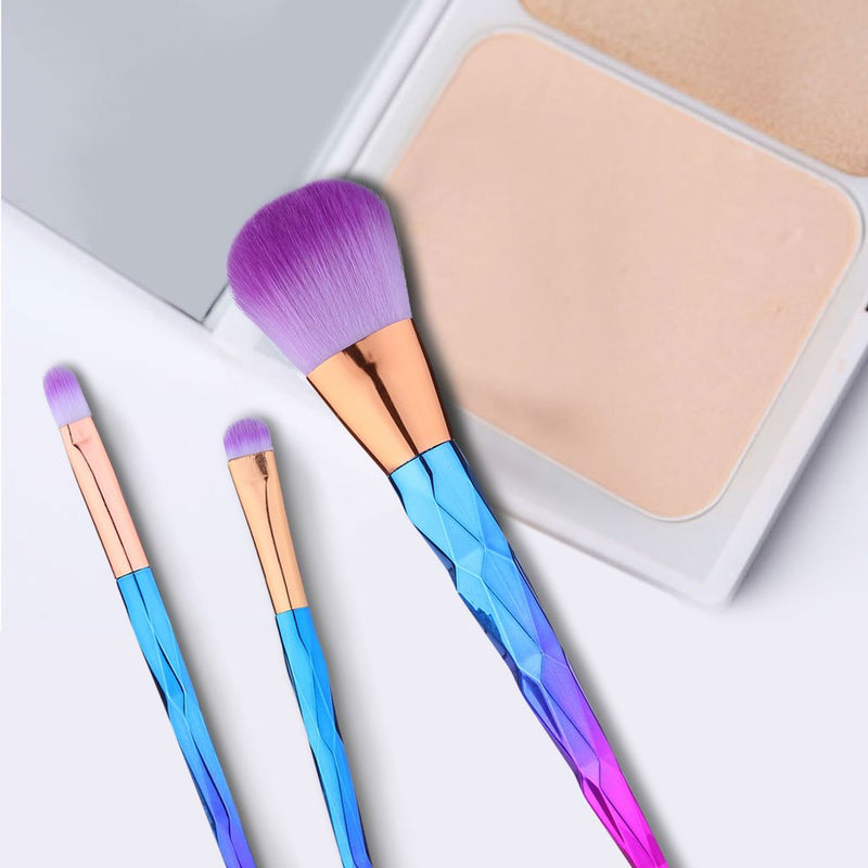 [Australia] - 12 Pcs Makeup Brushes Set Premium Foundation Blending Blush Concealer Eye Face Lip Brushes for Powder Liquid Cream Complete Makeup Brushes Kit Synthetic Bristles Purple 